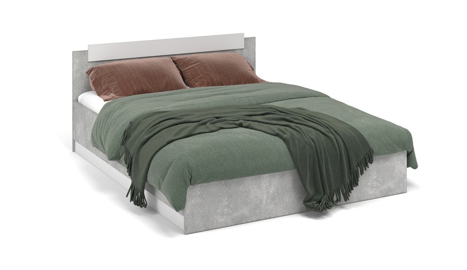 Кровать "Чикаго" 160 (с подъемным механизмом) Белый Кровать "Чикаго" 160 (с подъемным механизмом) Белый