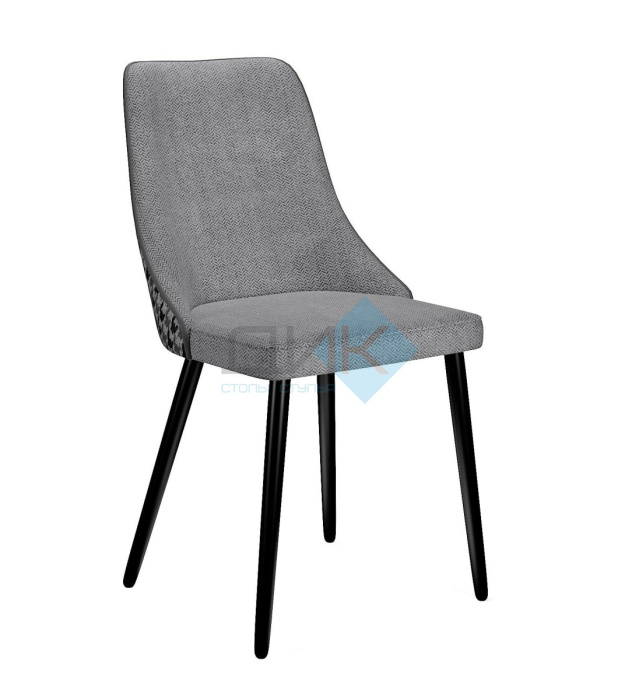 Стул DikLine 286 SB6/A3 св. серый, ножки черные Стул DikLine 286 SB6/A3 св. серый, ножки черные