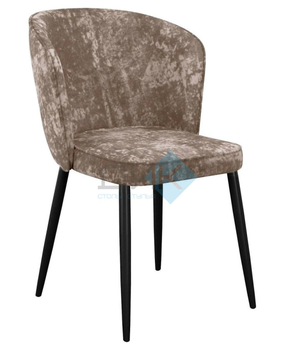 Стул DikLine 347 микровелюр M05 шоколад, ножки черные Стул DikLine 347 микровелюр M05 шоколад, ножки черные