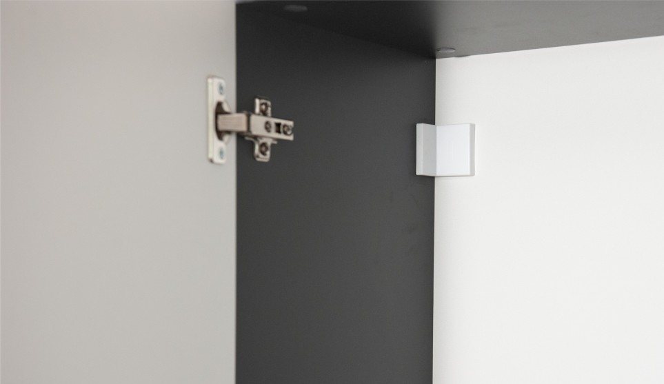 Стенка "Нео" Антрацит / Белый