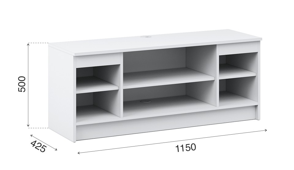 Тумба под ТВ "Оникс вайт" Белый
