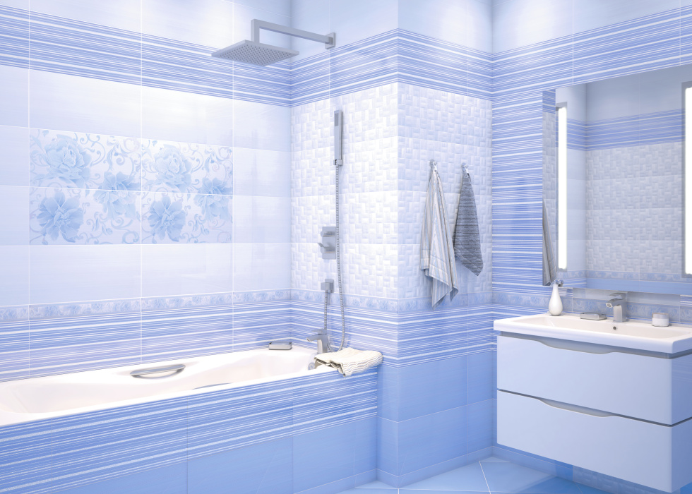 Плитка настенная "Lines Azul" 500Х249 WT9LNS03