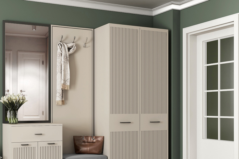 Прихожая "Хилтон" Кашемир серый