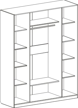 Шкаф четырехдверный "Николь"
