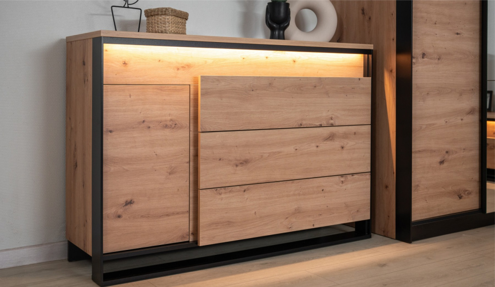 Комод 3 ящика 1 дверь "Тринити"