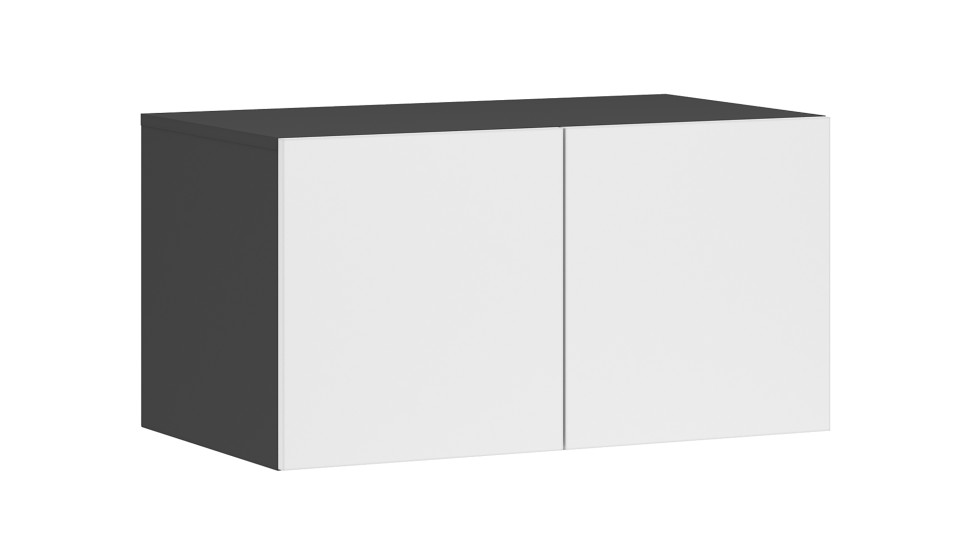 Антресоль "Чикаго" 2 двери Белый / Антрацит Антресоль "Чикаго" 2 двери Белый / Антрацит