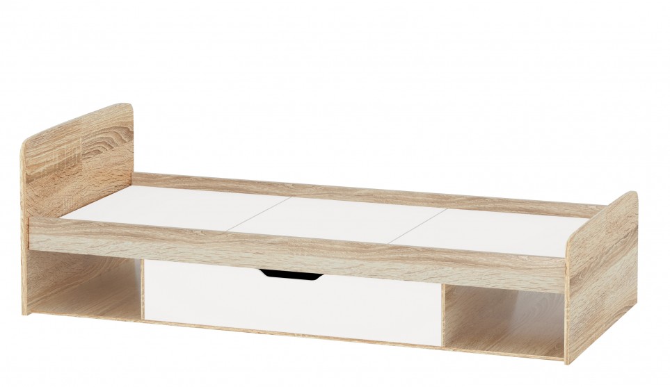 Кровать "Стелс" 90*200 без ПМ (основание ЛДСП) Кровать "Стелс" 90*200 без ПМ (основание ЛДСП)