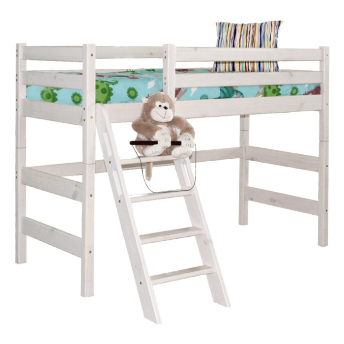 Полувысокая кровать "Соня" с наклонной лестницей Вариант 6 Полувысокая кровать "Соня" с наклонной лестницей Вариант 6