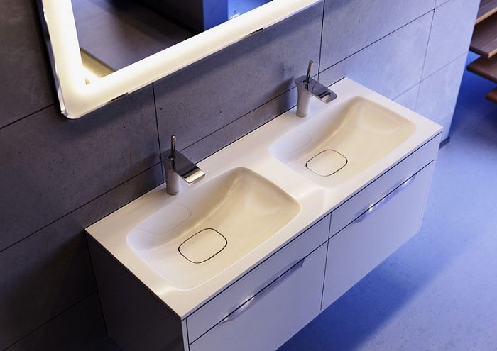 Тумба подвесная с раковиной AQWELLA "Malaga-120"