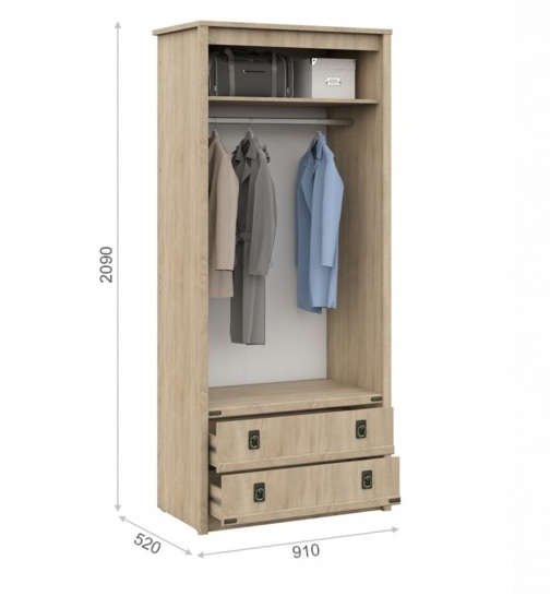 Шкаф 2 двери 2 ящика "Валенсия"