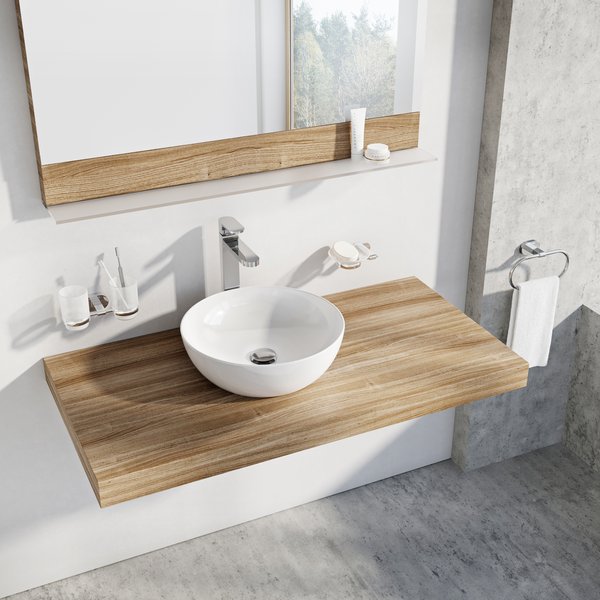 Умывальник UNI 400 B SLIM керамический