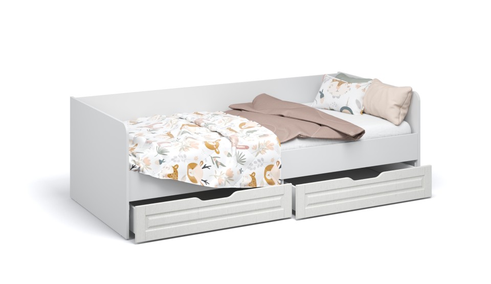 Топчан Лацио 90*200 Белое дерево