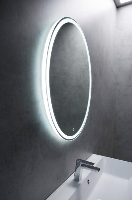 Зеркало BelBagno SPC-VST 75 с кнопочным выключателем с подсветкой