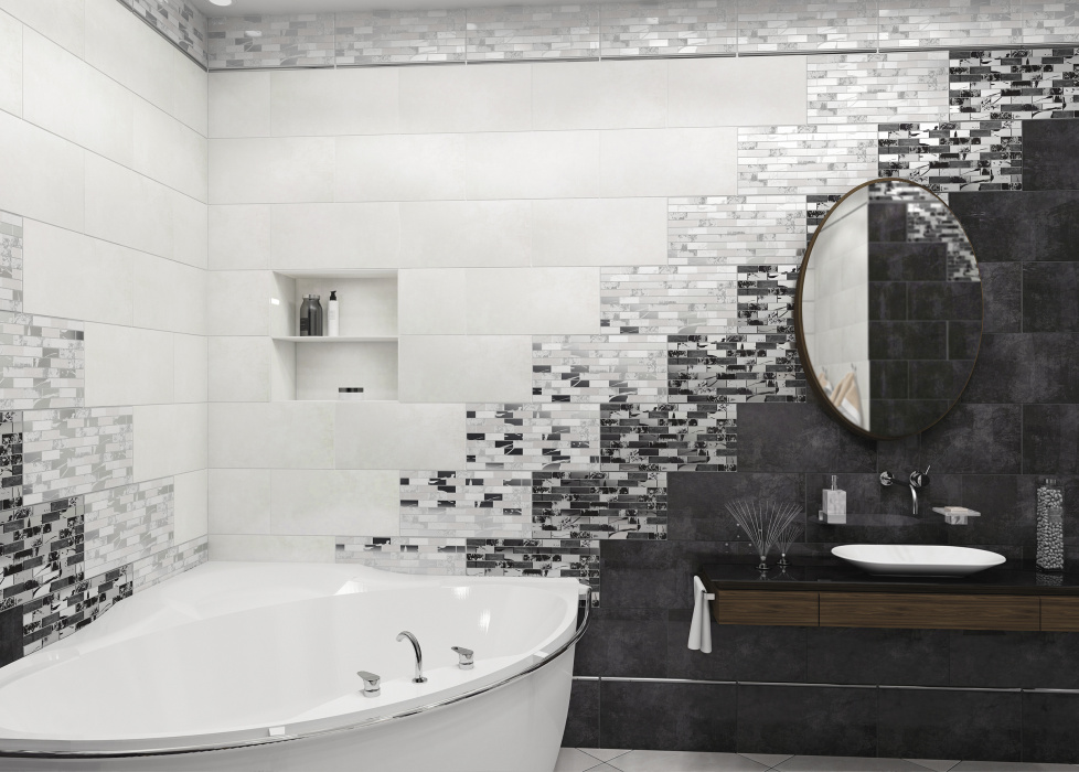 Плитка настенная "Antre Black" 500Х249 WT9ANR99