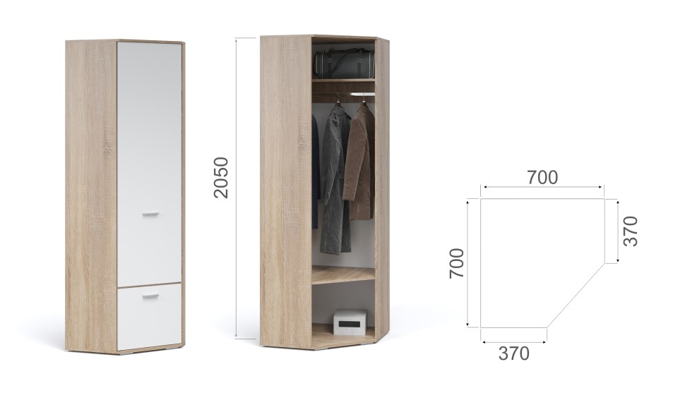 Шкаф угловой "Виола"