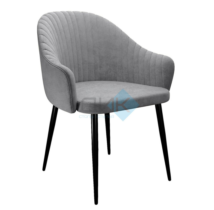 Стул DikLine 440 TW09 светло-серый, ножки черные