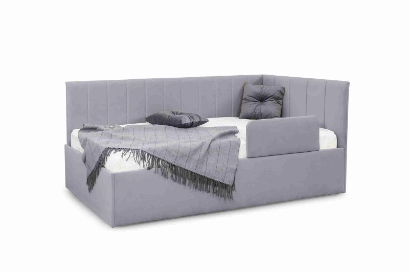 Кровать "Хеппи" СТАНДАРТ Мора серый Кровать "Хеппи" СТАНДАРТ Мора серый