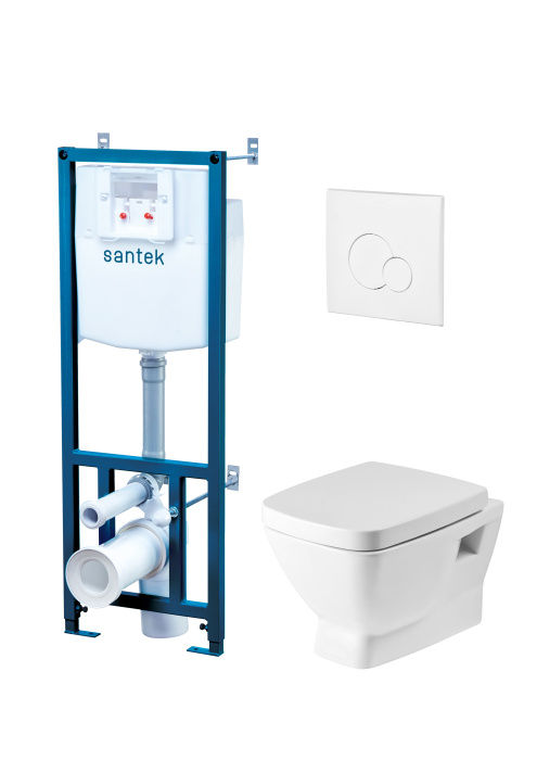 Инсталляция SANTEK Пэк "Нео" с подвесным унитазом Инсталляция SANTEK Пэк "Нео" с подвесным унитазом