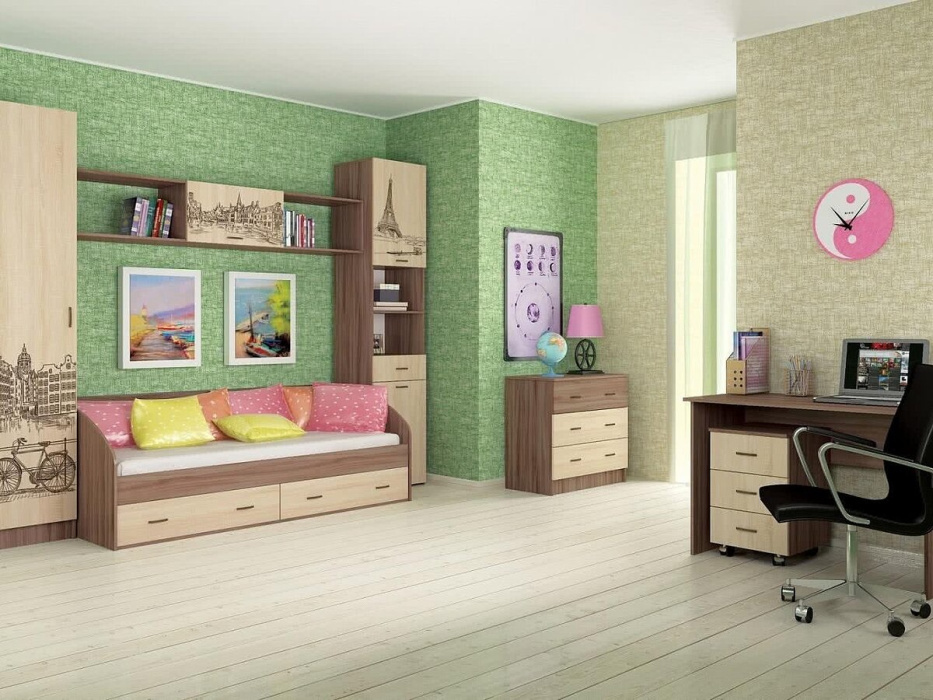 Надстройка стола Орион Ясень шимо/Дуб сонома