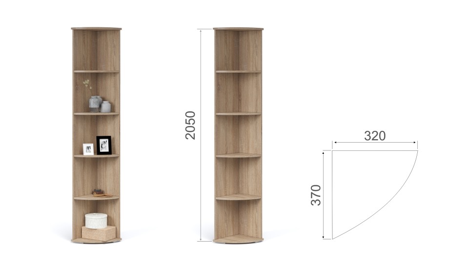 Стеллаж угловой "Виола"