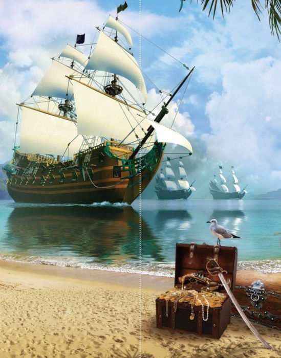 Фотообои Flizetto Matrix "Пиратский корабль" 300*270