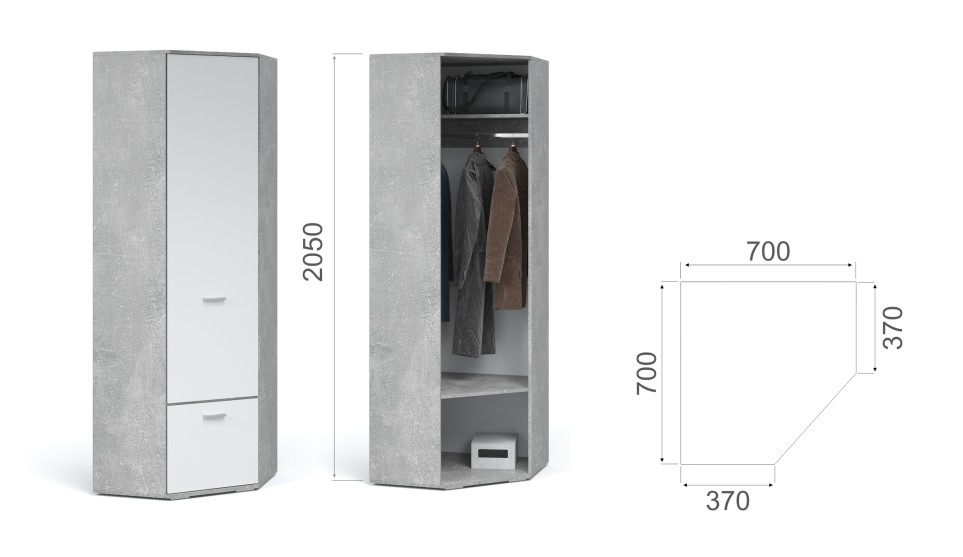 Шкаф угловой "Виола"