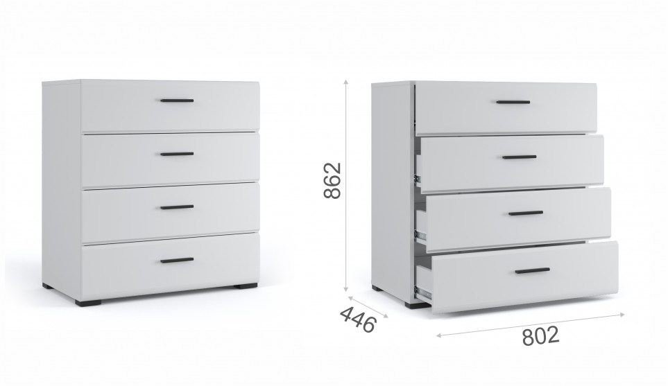 Комод "Йорк" 4 ящика Комод "Йорк" 4 ящика