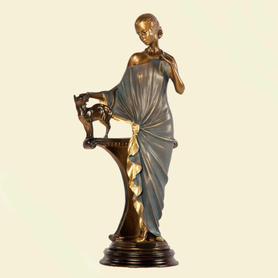 Скульптура "Девушка с кошкой" Скульптура "Девушка с кошкой"