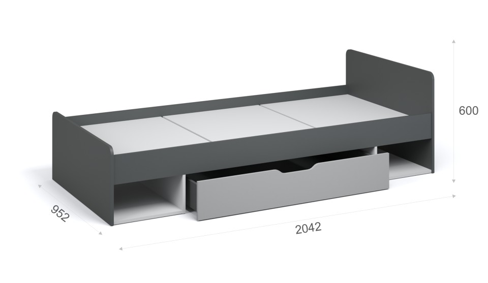 Кровать 90*200 "Квадро"