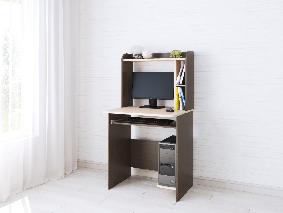 Компьютерный стол "Гретта-1" Ясень шимо/Дуб сонома