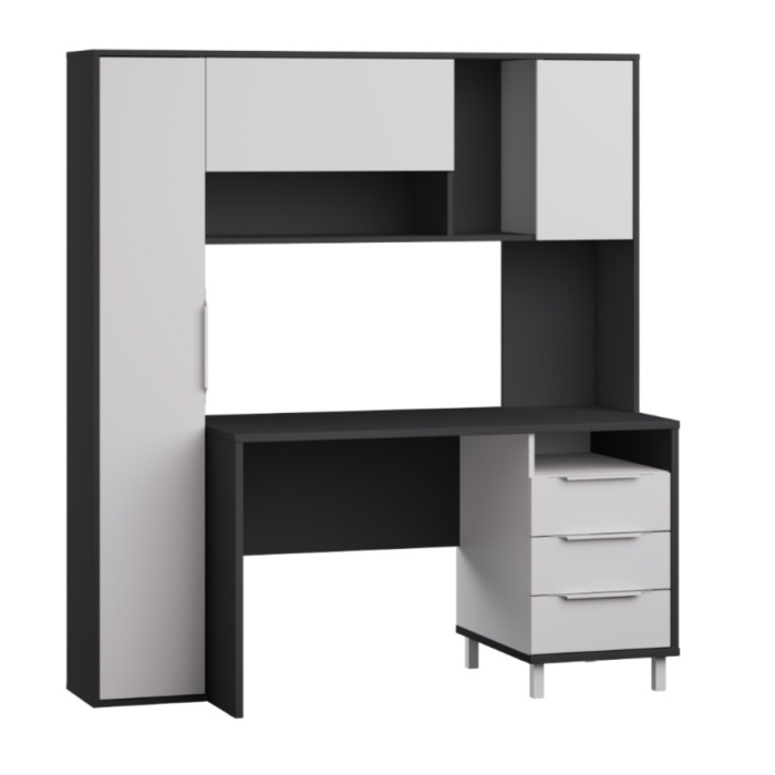 Стол "Комфорт" 12.95 Белый/темно-серый