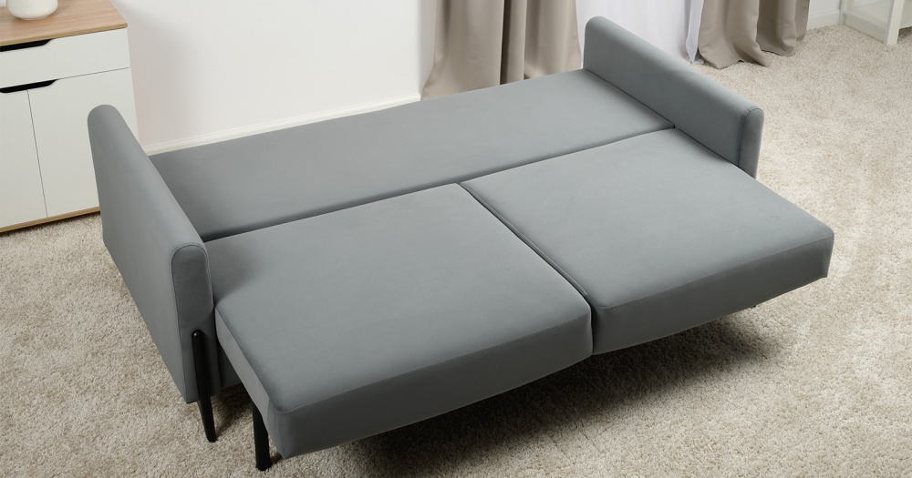 Диван "Барселона" ТД 673 Diagonal 995 (серо-голубой)