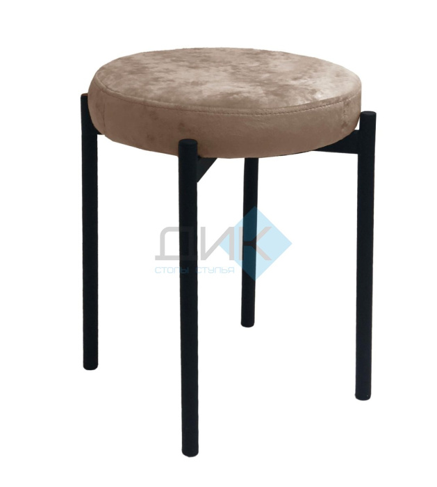 Табурет M DikLine, M05 шоколад, ножки черные Табурет M DikLine, M05 шоколад, ножки черные