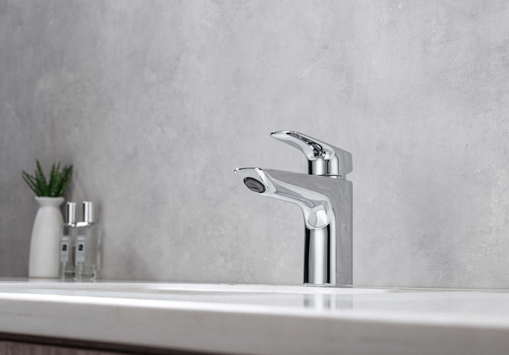 Cмеситель для раковины "Вега" без донного клапана AQ1010CR