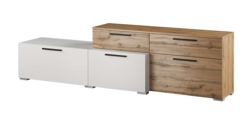 Тумба ТВ "Альберо" Белый / Дуб Вотан Тумба ТВ "Альберо" Белый / Дуб Вотан