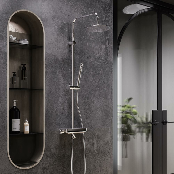 Душевая система Damixa Scandinavian Pure 936760000 с термостатом Душевая система Damixa Scandinavian Pure 936760000 с термостатом