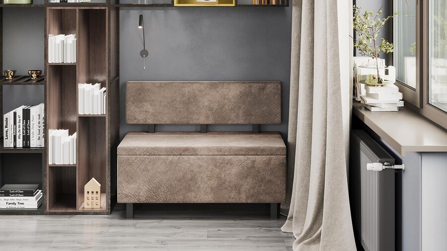 Скамья прямая «Брайтон» (1000 мм) Венге Цаво, Wellmart Latte Скамья прямая «Брайтон» (1000 мм) Венге Цаво, Wellmart Latte