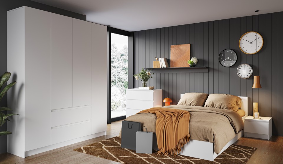 Спальня "Оникс вайт" Спальня "Оникс вайт"