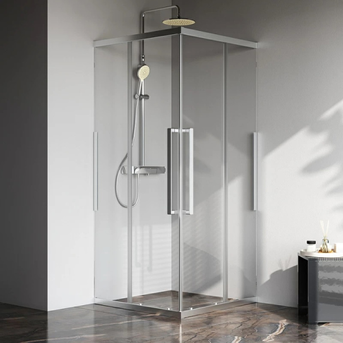 Душевое ограждение Func "Square Slide" 90Х90 Душевое ограждение Func "Square Slide" 90Х90