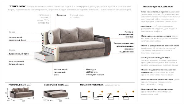 Диван "Атика"