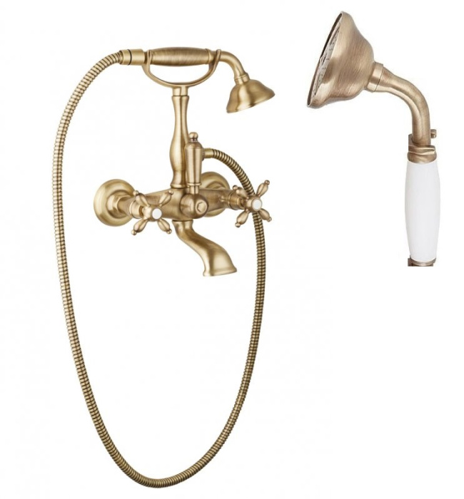 Смеситель для ванны с ручным душем CEZARES "NOSTALGIA"
