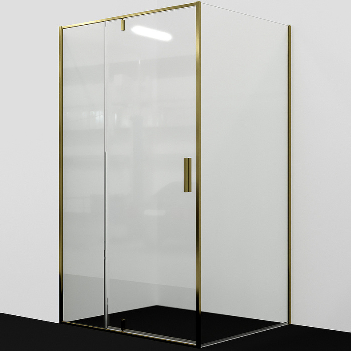 Душевой уголок WasserKRAFT "Aisch" 90Х100 стекло прозрачное