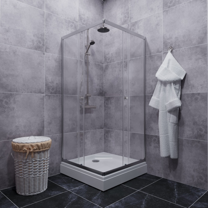 Душевое ограждение Triton Вента хром 900Х900Х2020