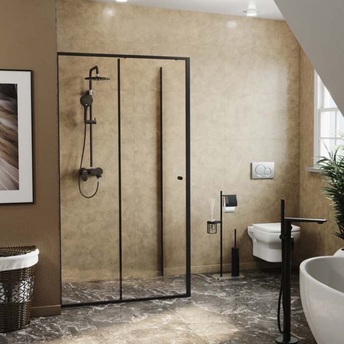 Душевой уголок Wasserkraft "Dill 140" 61S36 (прозрачное стекло)