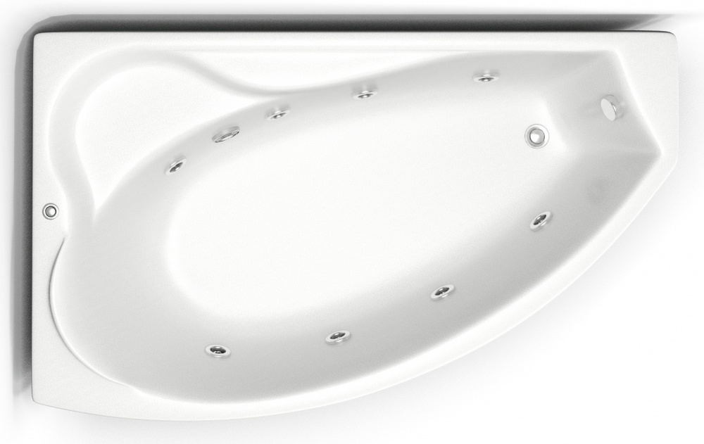 Ванна акриловая BAS "НИКОЛЬ" с г/м FLAT левая