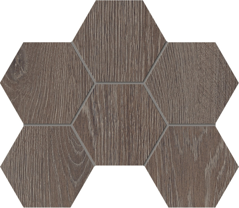 Мозаика Kraft Wood KW 03 Структурированный Hexagon 250Х28,5