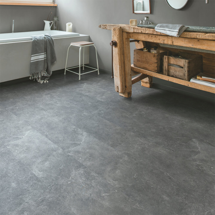 Плитка виниловая Quick-Step Volcano VSPC20254 Мрамор серый