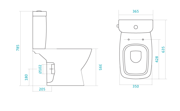 Унитаз-компакт SANTEK "НЕО" Soft-close Clip up slim