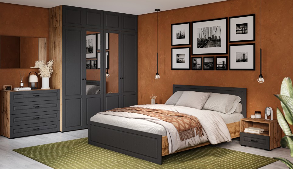 Спальня "Лацио" Графит