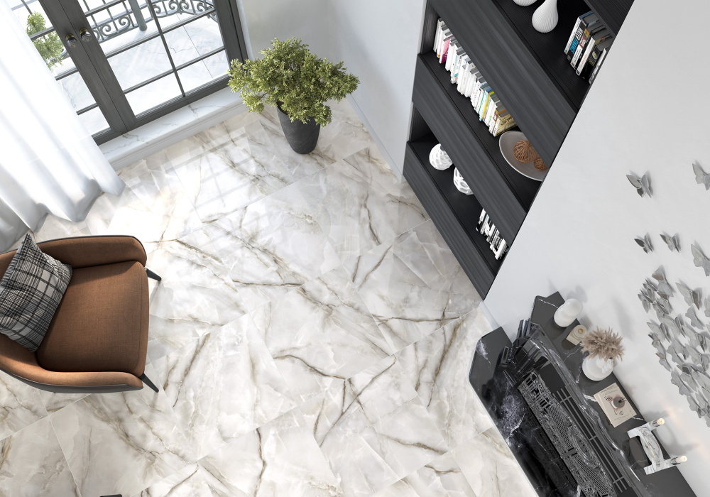 Керамогранит полированный "Onyx Royal Gray" 60Х60